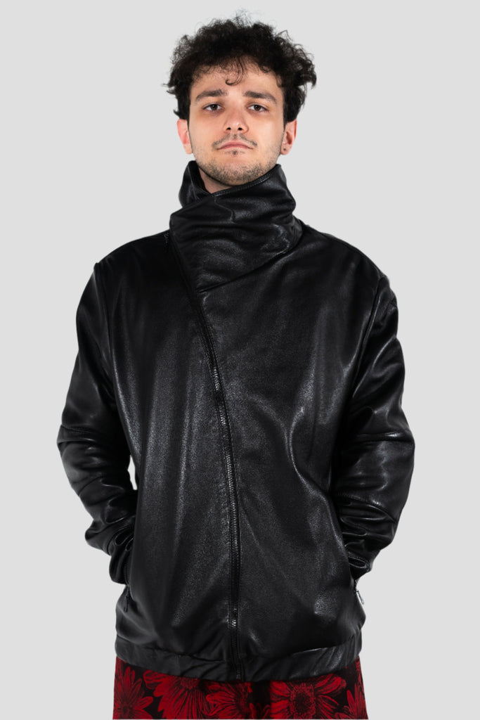 ジャケット・アウター kaoyorinakami logo leather like jacket