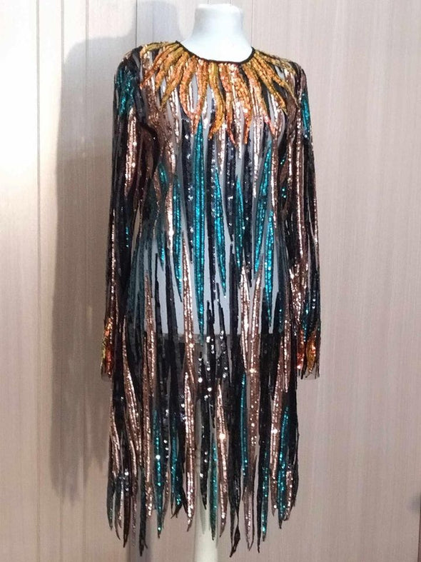 Glitter fabric dress